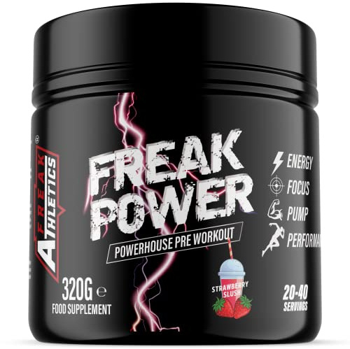 Freak Power Pre Workout 320g Pre Workout Powder (Strawberry Slush)