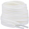 Stepace 2 pares cordones planos de 100% algodón 8 mm de ancho cordones para zapatillas y Zapatos deportivas Cordones de Calzado Deportivo de Reemplazo Blanco marfil 120