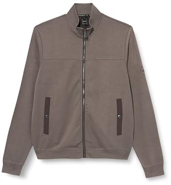 Geox Men's M SPH.Zip Sweater, Smoked Pearl, Large