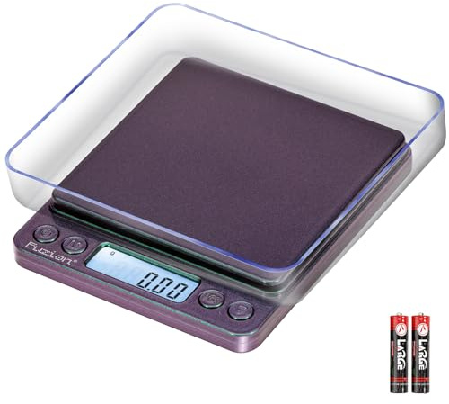 Fuzion Digital Scale .01 Gram Accuracy, 500g Small Kitchen Food Scales