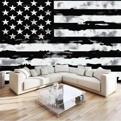 Pintada Papel Pintado Pared bandera rayada Papel Tapiz Tejido No Tejido DecoracióN de Pared Murales 200x140 cm FotográFic Sala de Estar Dormitorio Tv De Fondo Fotomurales