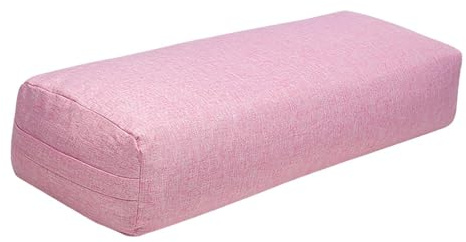 KIXZSAZ Leichtes, hautfreundliches Stützkissen aus Schwammstoff für regenerative Yoga Positionen, Yoga Bolster für die Beine, geeignet für regenerative, Rosa, 70 x 24 x 14 cm