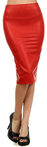West See Kvinnor kjol blyertspenna blyertskjol hög midja bodycon elastisk midjeband midi kjol