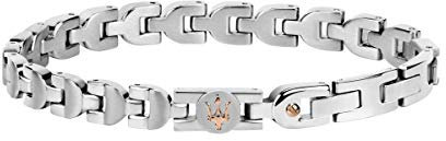 Maserati Herrenarmband, MASERATI JEWELS Kollektion, aus Stahl, PVD Roségold - JM419ARZ04