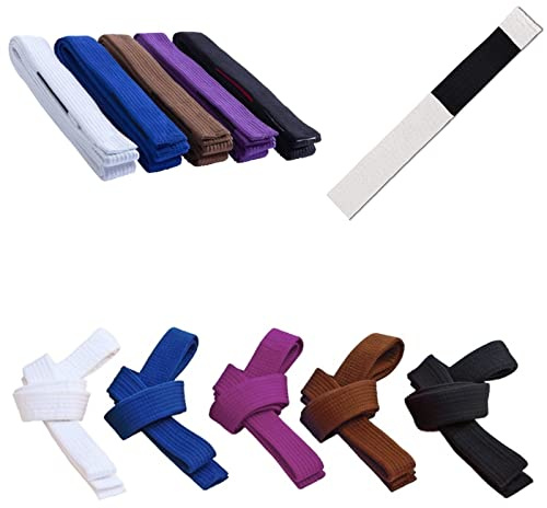mmasport BJJ Belt Jiu Jitsu Kimono - gi 100% Cotton 5 mm Thick Padded in EVA Various Colours (White, 280 cm)