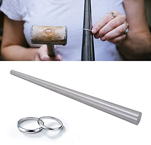 MOUMOUTEN Mandril medidor anillos metálicos varilla calibración tamaño 25,5 | Herramienta profesional para medir anillos metálicos, garantiza mediciones precisas en la fabricación de joyería.