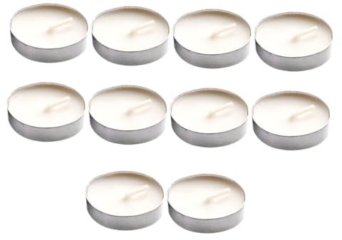 Ciieeo 20 Piezas Velas Cálidas Para Té Artículos De Té Para Oficina y Salón De Sin Humo