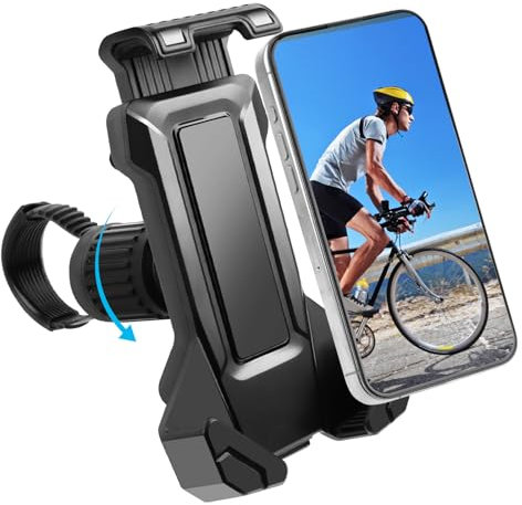 Handyhalterung Fahrrad,Handyhalterung Roller,Handyhalterung Fahrrad Lenker für Alle 4,7‘’-7 Smartphone, Motorrad-Halterungen,Universal 360° Fahrrad Halter