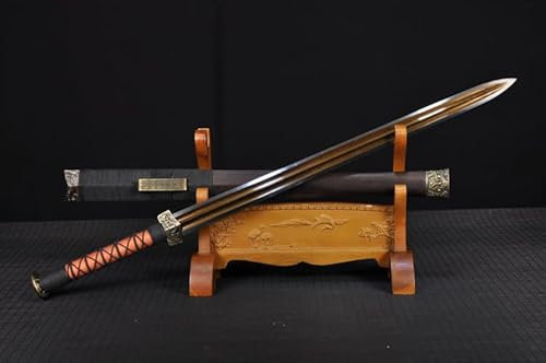 Generisch TEERMA 30 Zoll China Handmade Schwert aus Hohem Mangan Stahl scharfes und echtes Katana China Schwert CB005