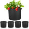 Liwein Lot de 5 Sacs de Plantation 15L, Sac de Plantation en Tissu Non Tissé avec Poignées pour Légumes, 5 Gallons de Bac de Plantation Sac de Plantation pour Balcon Terrasse Serre et Jardin (Noir)