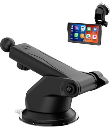 Epronic Saugnapfhalterung für Garmin GPS Halterung, Universal 17mm Kugelgelenk Flexible Fensterhalterung für Auto Telefonhalter Dashboard Monitorhalterung für Auto