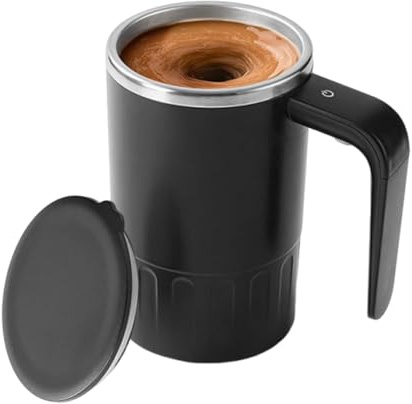 Tasse à mélanger automatique, affichage magnétique automatique de la température | Tasse électrique en acier inoxydable auto-mélangeur – pour le lait, le thé, le cacao, la maison, la cuisine, le