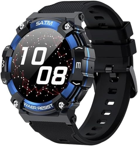 Reloj inteligente de monitoreo de frecuencia cardíaca y presión arterial, resistente al agua, a prueba de golpes, carcasa de metal, reloj inteligente para hombres y entusiastas