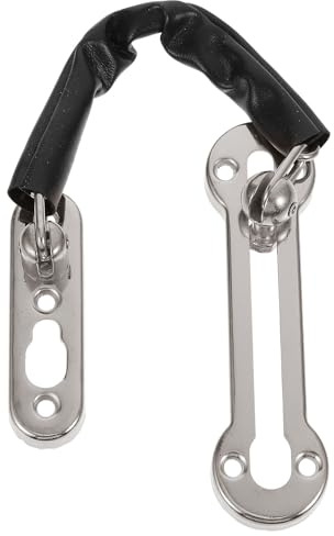 Ipetboom Chaîne de Porte Robuste en Acier Inoxydable Brossé Verrou de Porte Intérieur Anti-Effraction Sécurité Renforcée pour Maison et Appartement Installation Facile Finition