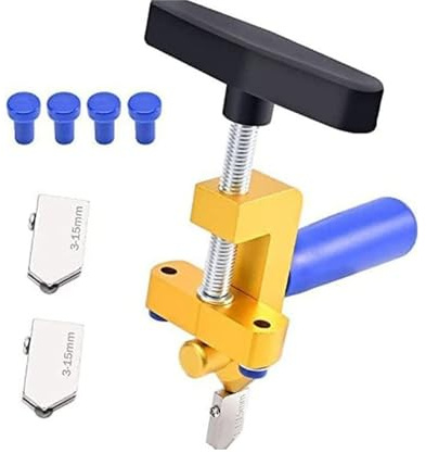 2-in-1-Handfliesenschneider, Brechzange, Glaskeramik Schneidewerkzeug für Küchen und Badezimmerfliesenprojekte, Schneidemaschine