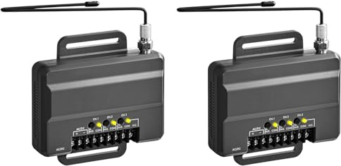 HWIREUIGT 2X Receptor Universal 850LM: Abridor de Puertas y de Garaje. el 850LM Puede Controlar Hasta 3 Puertas o Abridores de Puertas de Garaje.