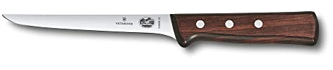 Victorinox 6 Inch Straight Rosewood Boning Knife with Stiff Blade