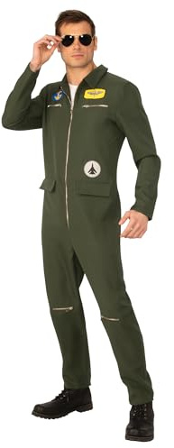 Bristol Novelty AF124XL Navy Hotshot Extra Large Costume, Men, Green Halloween