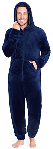 CityComfort Onesies for Men and Teens, Loungewear Fleece Pyjamas Men All in One Jumpsuit Nightwear