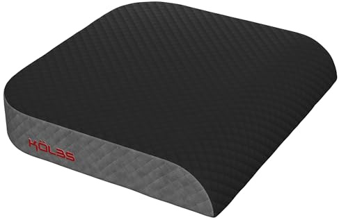 Kolbs Extra Large Seat Cushion | Stylish Plush Velvet Cover | X-Large Memory Foam for Office Chair, Floor Pillow | Cushion Back Pain Coccyx Pain Relief | Carry Handle (Extra Large)