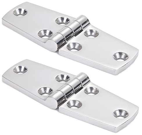 9Tong Marine Halterung Tür Scharniere Rostfreier Stahl Luke Boots Scharnier Hardware Schwerlast Boots Scharnier Deck Kabinett SUS316 2pcs 38 mm x 102 mm