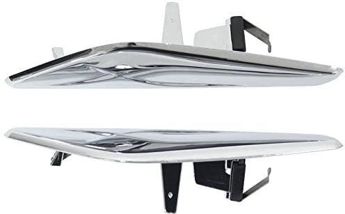 Doo Engy Kotflügel Zierleiste Zierblende Frontkotflügel Seitenverkleidung Seitenwand Kotflügelverkleidung silber vorne links und rechts für X3 F25 2010-2017 X4 F26 2014-2018