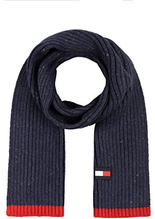 Tommy Hilfiger Herren Knit Scarf Schal, Kapitän des Himmels (Sky Captain), Einheitsgröße