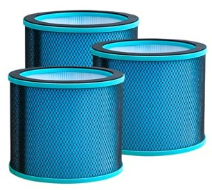Nispira R21/ R020 2-in-1 True HEPA Filter Replacement For Bladeless Tower Air Purifier Fan UTY R021 R21 R020 R20 SKJ-CR021 SKJ-CR020 Medium, 3 Pack