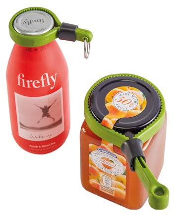 2 x Bottle and Jar Openers - Safe & Easy to Use Universal Lid Opening Kitchen Gripping Aid Gadget Tools for Weak Grip, Limited Dexterity or Arthritic Hands – 2 Sizes, 18 & 10cm Long