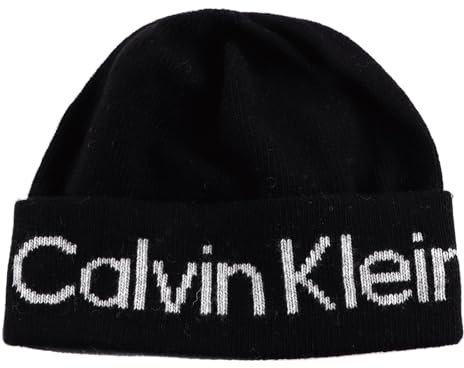 Calvin Klein Logo Reverso Tonal Beanie CK Black