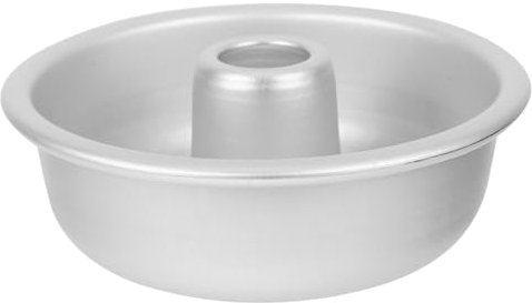 DEARMAMY Aluminum Alloy Doughnut Baking Mold Nonstick Cake Pan for Chiffon Cake and Cheesecake Home Party Baking Supplies 4 Inch Round Tin