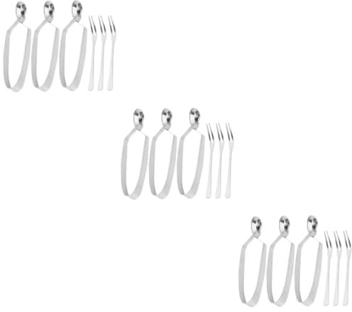 Garneck 9 Ensembles Pince Escargots Fourchettes Pinces à Escargots Fourchettes à Fruits De Mer Manger Une Fourchette à Escargot Acier Inoxydable Escargot De Rivière Fourche à Deux Dents
