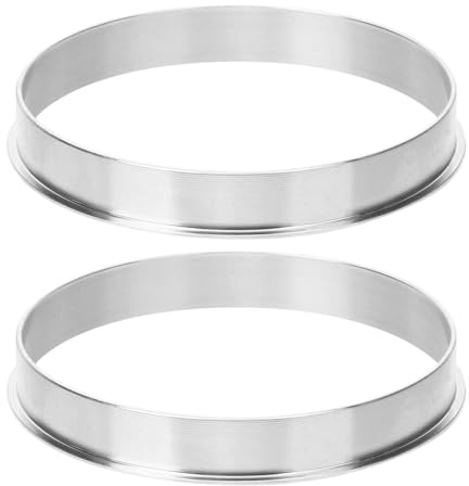 Amosfun 2pcs Sealing Machine Aluminum Gasket 90mm, Sealing Ring Replacement Parts for Milk Tea Cup Sealer Machine