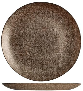 H&h set 6 sottopiatti regent bronzo glitter cm32