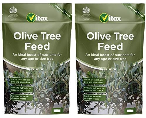 ASA® Vitax Olive Tree Fertiliser Garden Shrub & Hedge Fertiliser Slow Release Root Feed Growth Stimulant for All Season Pack of 2