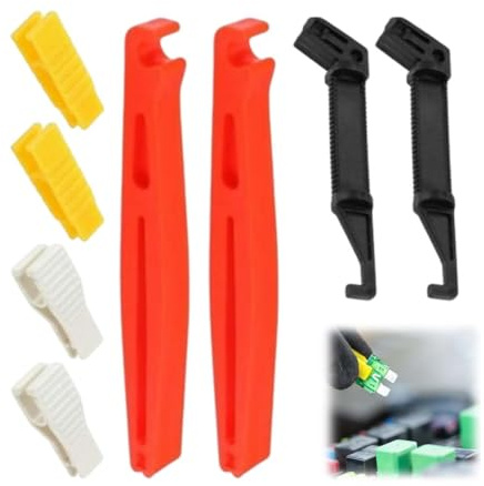 JRYXDS 8 Piezas Extractor De Fusibles, Herramienta Extractora De Fusibles De Plástico De 4 Tamaños Para Automóvil Extractor De Fusibles De Vidrio Para Reemplazo De Fusibles De Automóviles Y Camiones