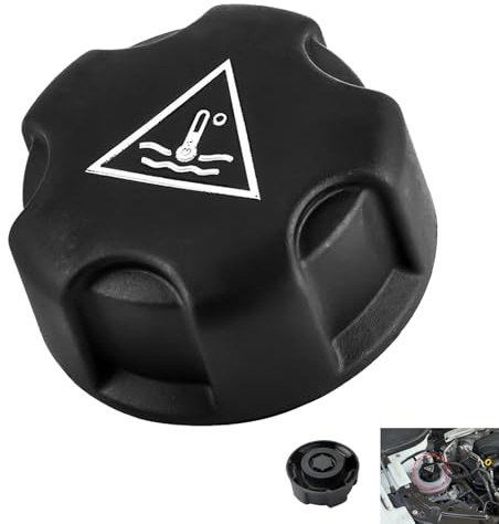Bouchon Vase D’Expansion pour Réservoir Liquide Refroidissement, Bouchon Radiateur Qualité OE Compatible avec Peugeot 206 207 308 407 408 4008 508 5008 Citroën C3 Remplacement Numéro OE 1306J5 1306E4