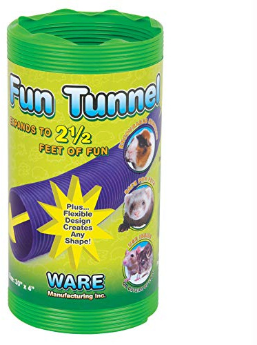 Ware Manufacturing Fun Tunnels Play Tube for Small Pets, 30 X 4 Inches - Medium
