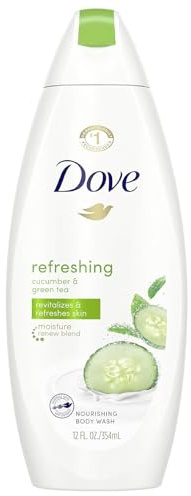 Dove Body Wash 11 Ounce Go Fresh Cucumber & Green Tea, 11 Fl Oz (Pack of 2)