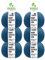 HANSA-FARM | 100% Baby Alpakawolle in 50+ Farben (kratzfrei) - 300g Set (6 x 50g) - weiche Alpaka Wolle zum Stricken & Häkeln in 6 Garnstärken by Hansa-Farm - Deep Ocean Heather (Blau)