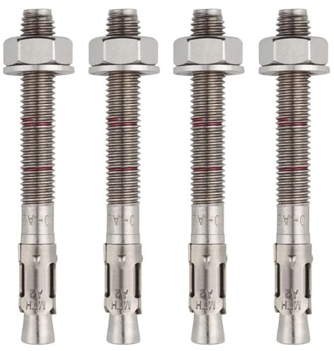 BATIFIX Schwerlastanker Edelstahl A2 V2A Bolzenanker mit ETA Zulassung Industriequalität Keilanker Stahlanker Dübel Blitzdübel Anker Schwerlastdübel (20, M8 x 90)