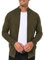 Indicode Herren Lau Strickjacke mit Stehkragen aus 80% Baumwolle | Cardigan für Männer Army S