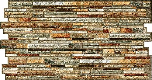 Grace Baltic 3D Wall Panels for Interior Wall Decoration, Non Adhesive Thin and Flexible PVC Panels, Interior Wall Decoration Tattoos, 3D PVC Material (20 Pieces / 9.2 m²)