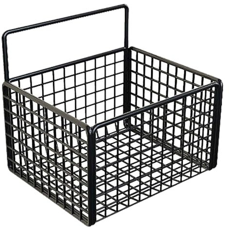 Wire Basket, Wire Storage Baskets Wire Baskets for Pantry Hanging Baskets for Kitchen Small Basket Wall Wire Basket(Black)