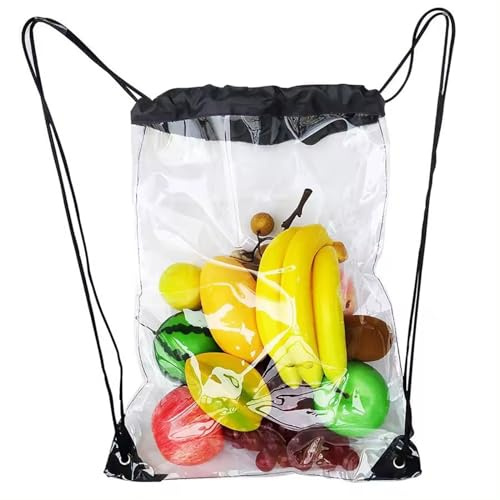 Bavooty Transparenter Festival Rucksack Mit Kordelzug für Sport