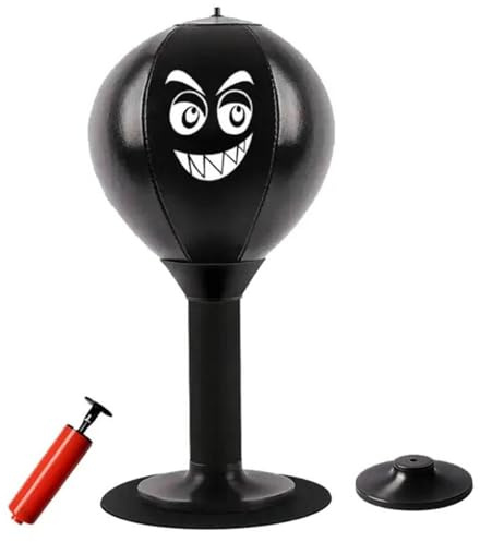 Fun Punch Rage Bag - Saco de boxeo de escritorio, alivio del estrés, pelota de boxeo de escritorio con ventosa fuerte, pelota de velocidad de boxeo de mesa para mesa de oficina y mostradores, para