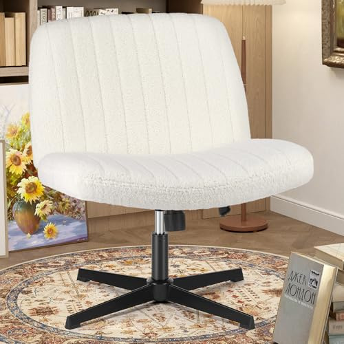 OLIXIS Criss Cross Chair, Vanity Chair, Home Office Desk