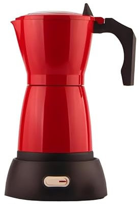 Wintem Moka Elettrica 480W – Caffettiera Elettrica da 6 Tazze con Sistema Mantenimento Caldo e Base Rotante 360° | Design Compatto e Moderno per Casa e Ufficio