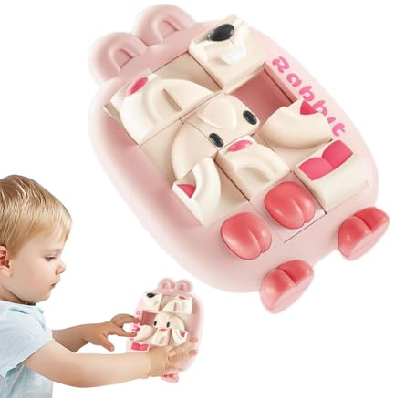 YRTUOP Slide Puzzles for Kids, STEM Learning Slide Puzzle Game Brain Teaser, Educational Travel Toys, Handheld Games for Children, Teens, Boys & Girls