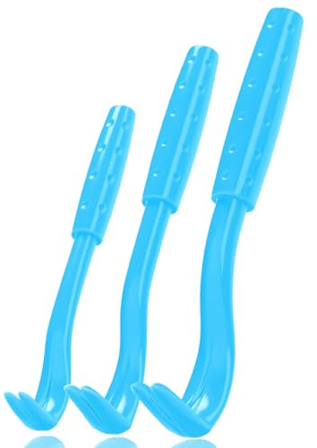 CERCTLA 3 Pezzi Pinza per Zecche Professionale, Ganci per Zecche per Cani, Pinzetta Zecca Cani Pinza per Zecca Cane per Animali, Cane e Gatti (Blu)